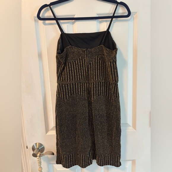 Altar'd State Black & Gold Mini Dress - Picture 5 of 8